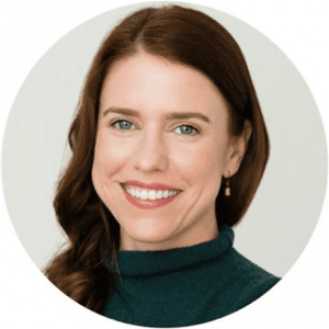woman brown haired smiling