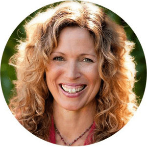 blonde woman smiling